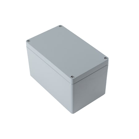Hammond Screws Electrical Enclosures, 10.24 in H, 6.3 in D, 6.31 in W, 4X/6, Aluminum 1590Z163GY